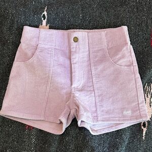 Women's Lavender Hammies Corduroy Shorts